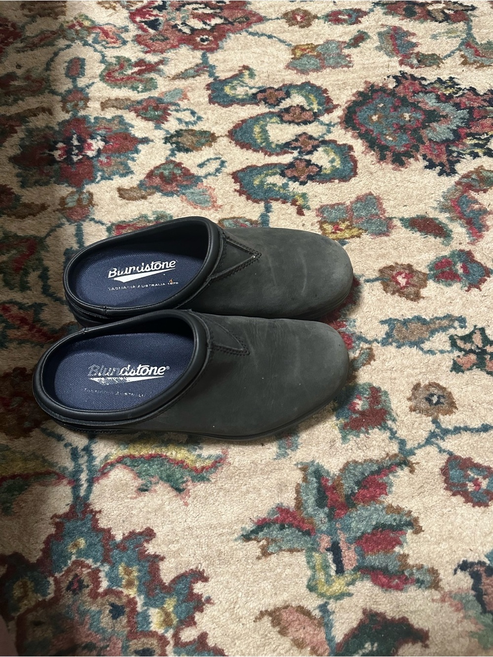 Blundstone Womens Slip-On Clogs black leather US 7 UK 4